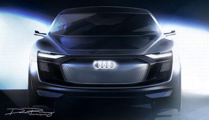 Teaser des Audi-Elektroauto e-tron Sportback
