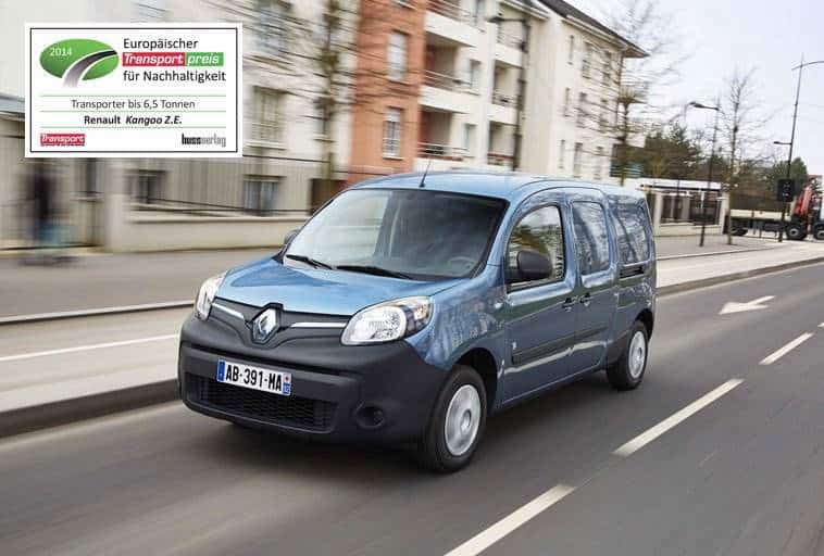 Cover Image for Europäischer Transportpreis für Nachhaltigkeit 2014 geht an Renault Kangoo Z.E.