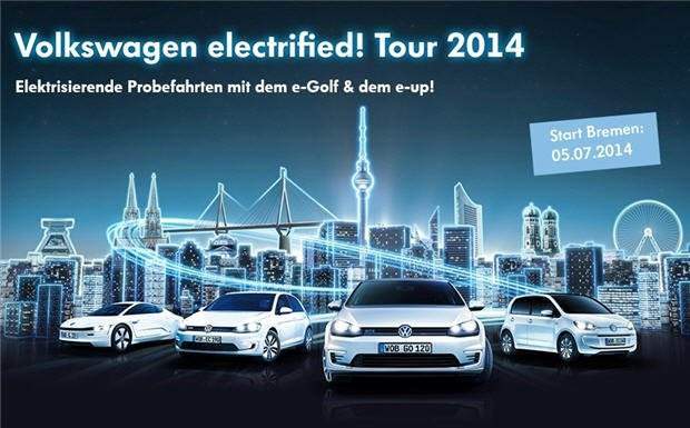 Volkswagens „electrified! Tour 2014“ elektrisiert Deutschland