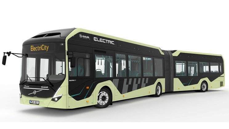 Bis zu 135 Fahrgäste: Volvo testet rein elektrische Gelenkbusse