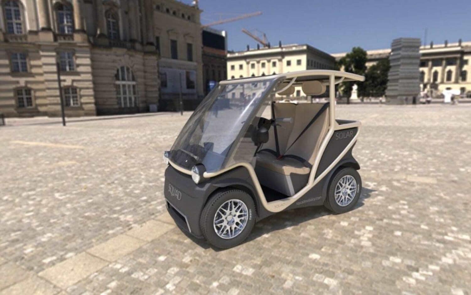 Cover Image for Squad stellt erschwingliches Solar-Elektroauto vor