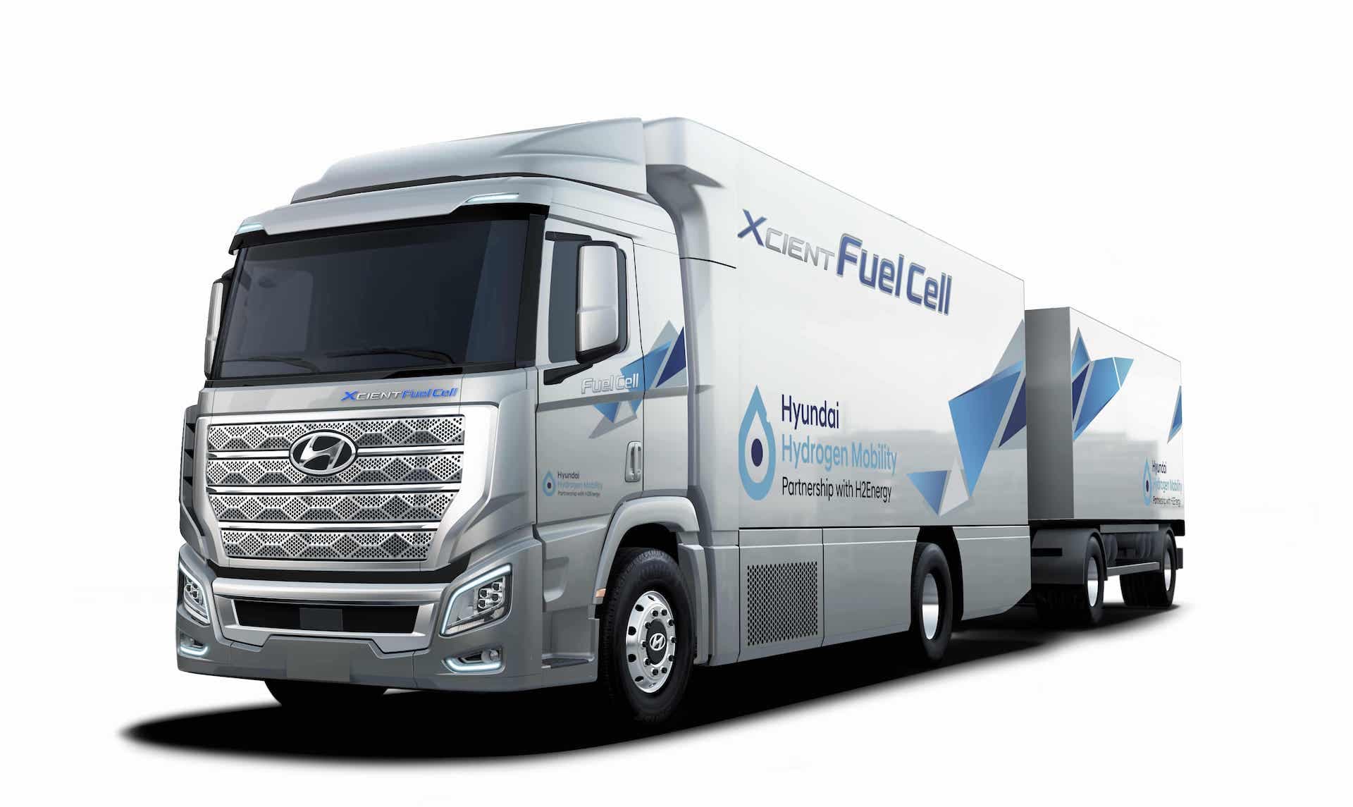 Cover Image for Faurecia und Hyundai bringen 1600 Wasserstoff-Lkw in die Schweiz