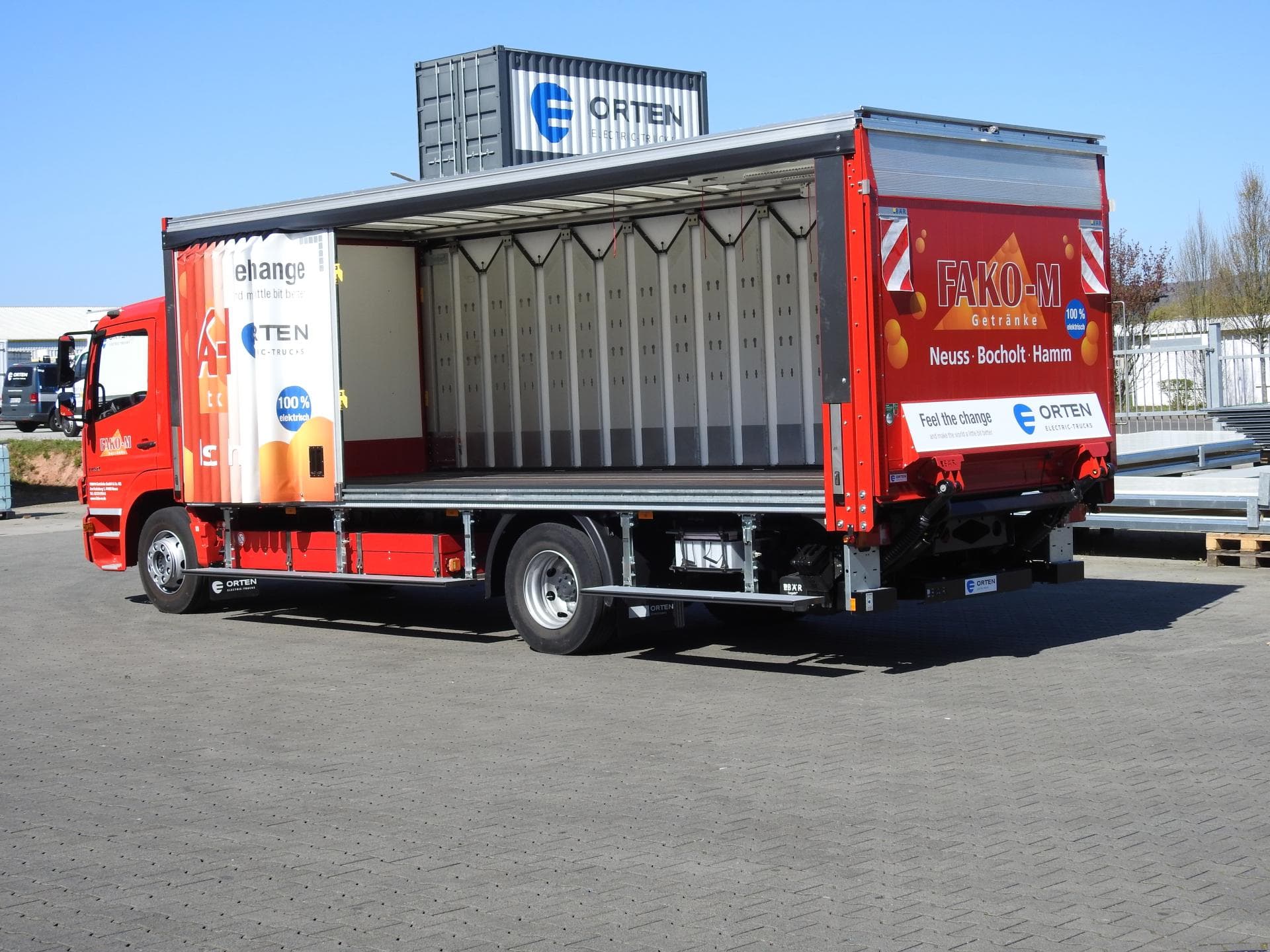 Orten rüstet dieselbetriebenen Getränke-LKW auf 100% E-Antrieb um