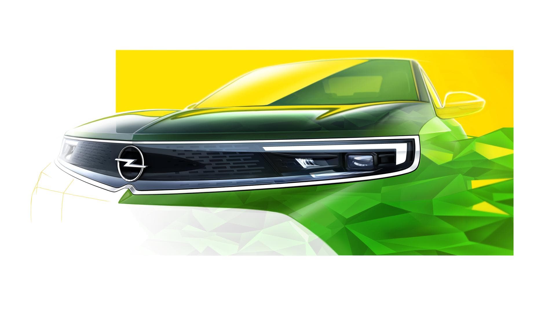 Cover Image for Opel Mokka-e zeigt das neue Opel-Gesicht: den Opel-Vizor