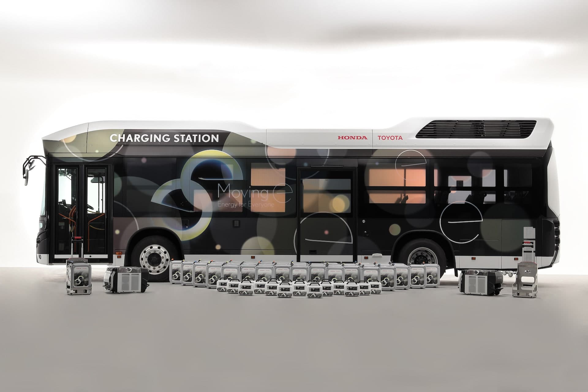 Cover Image for Toyota und Honda entwickeln mobile Stromversorgung mit Wasserstoff-Bus