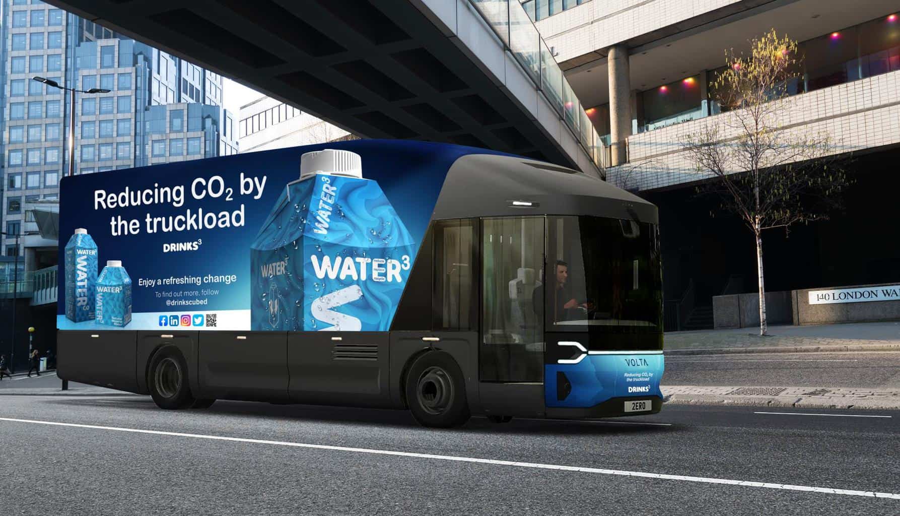 Cover Image for Volta Trucks findet mit Drinks Cubed ersten Kunden für seinen E-LKW