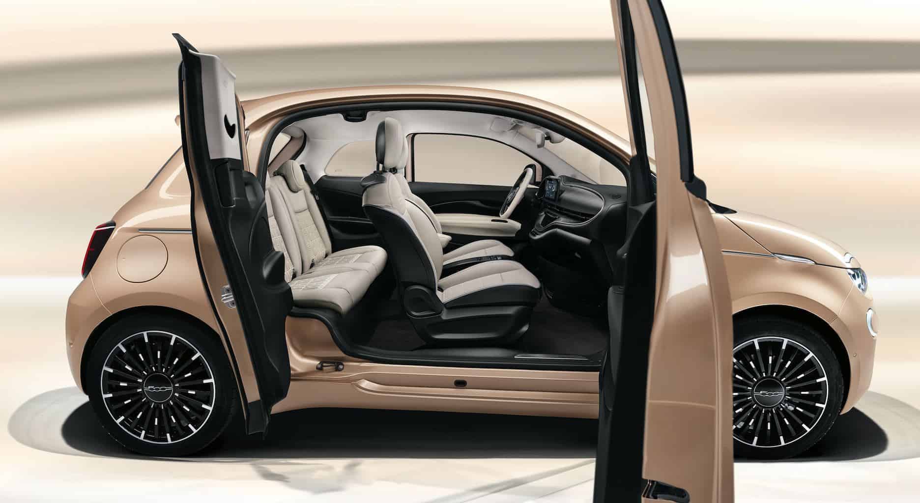 Cover Image for Fiat stellt Elektroauto 500 3+1 mit zusätzlicher dritter Tür vor