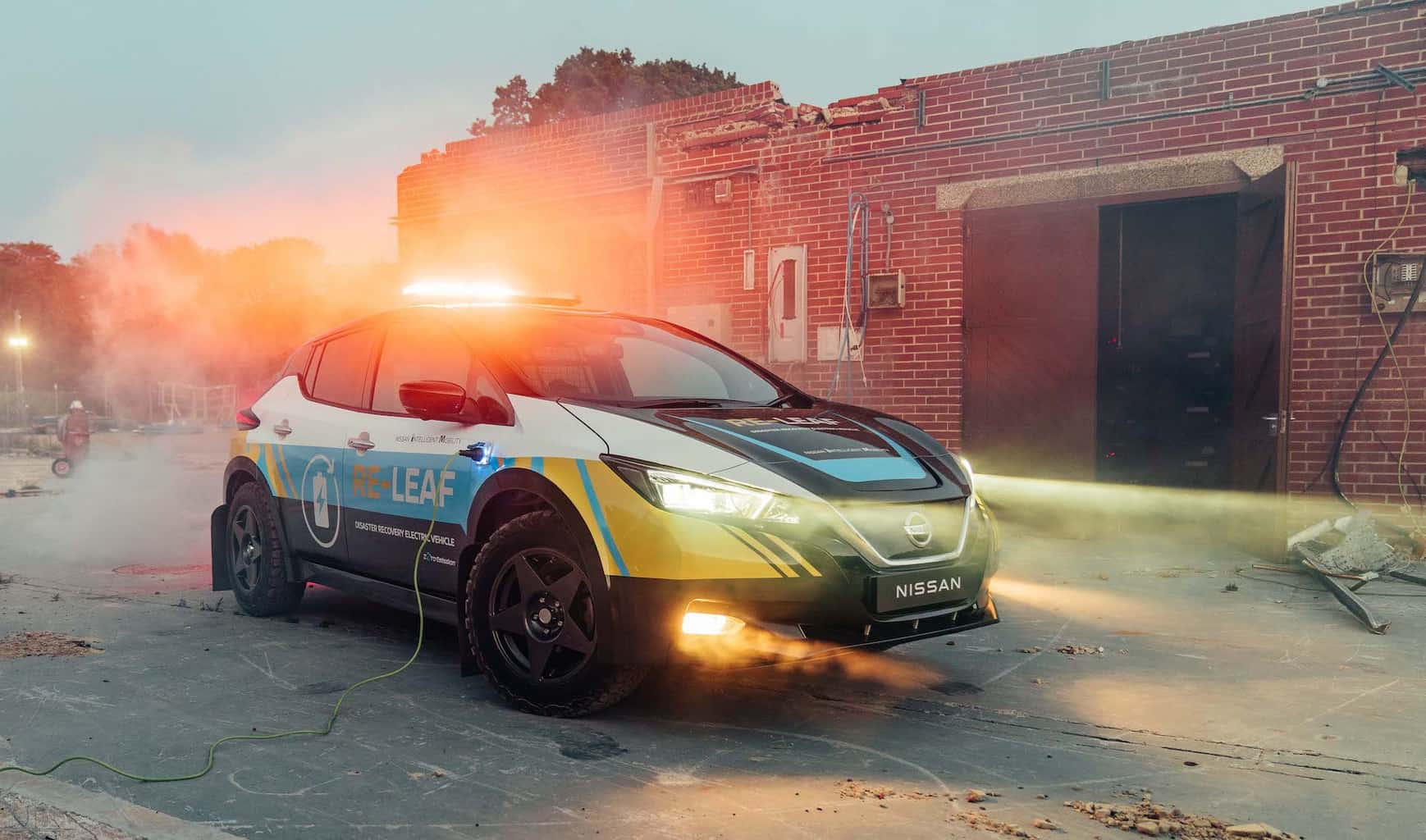 Ein Nissan Leaf als Helfer in der Not