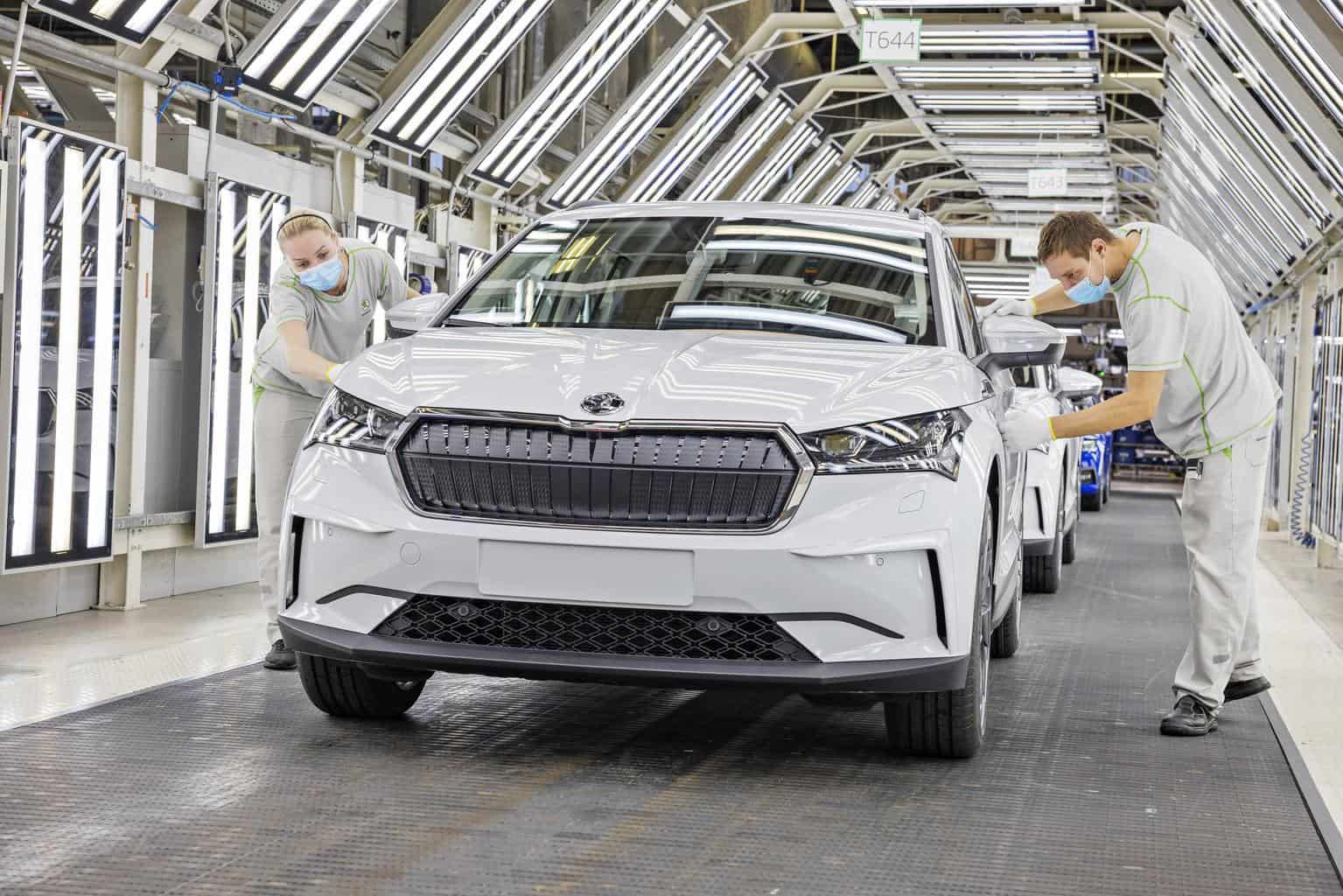 Cover Image for Serienproduktion des Škoda ENYAQ iV im Werk Mladá Boleslav gestartet