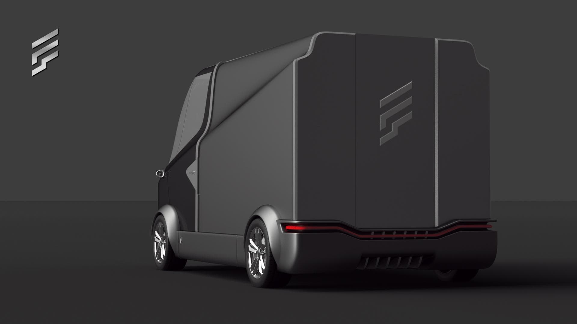 Polnischer E-Lieferwagen FSE M mit Solarzellen auf dem Dach
