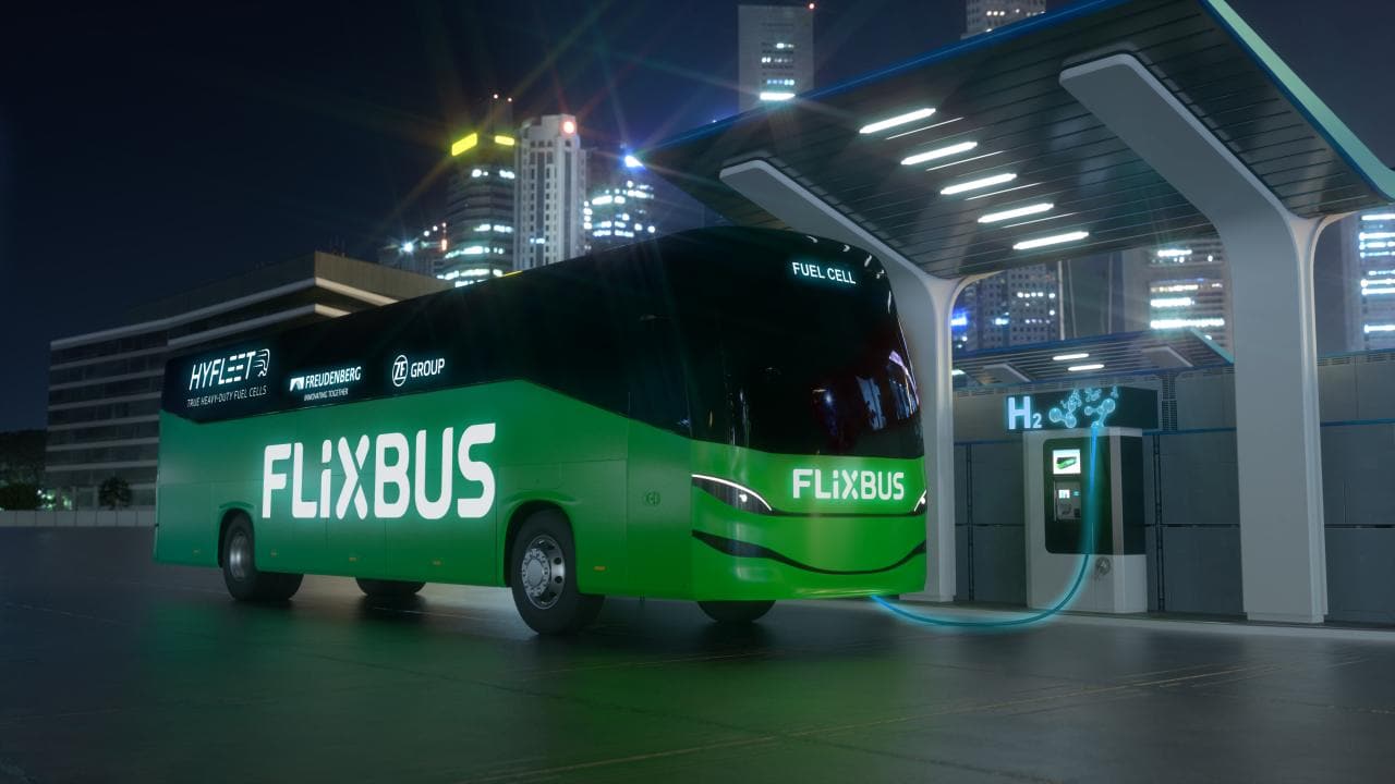 Cover Image for Erster FlixBus mit leistungsstarkem Brennstoffzellensystem kommt 2024