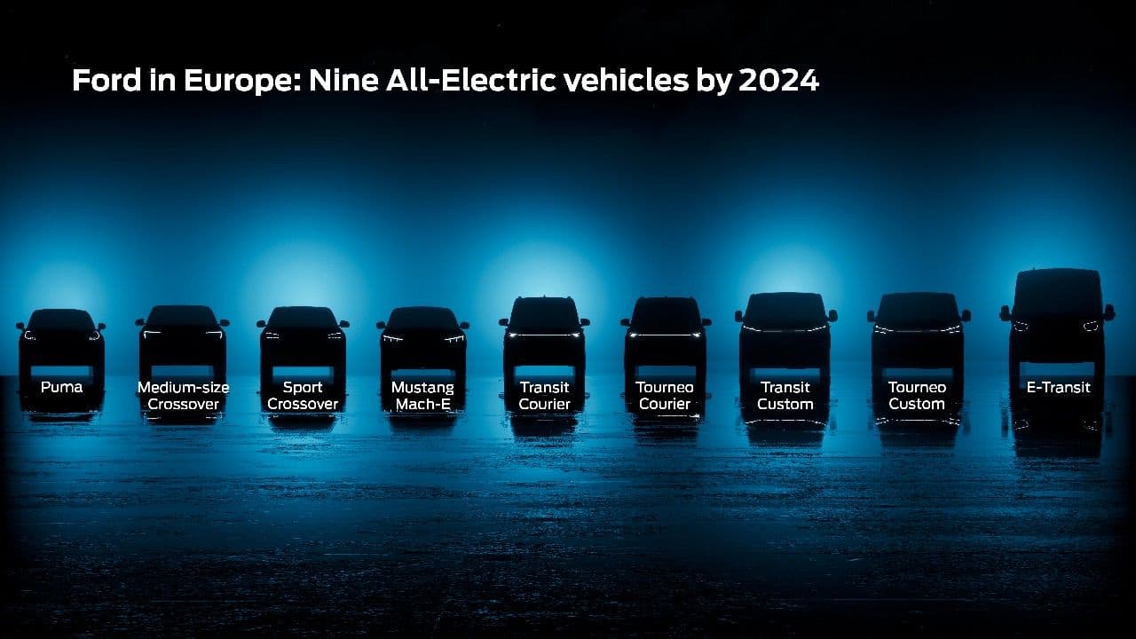 Cover Image for Ford-Offensive: Sieben weitere E-Autos bis 2024