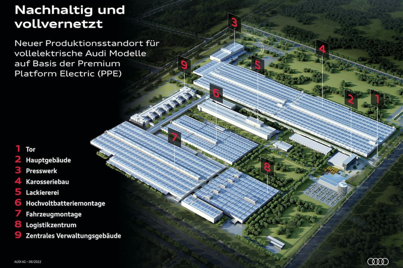 Cover Image for Audi baut smarte Fabrik in China ausschließlich für E-Autos