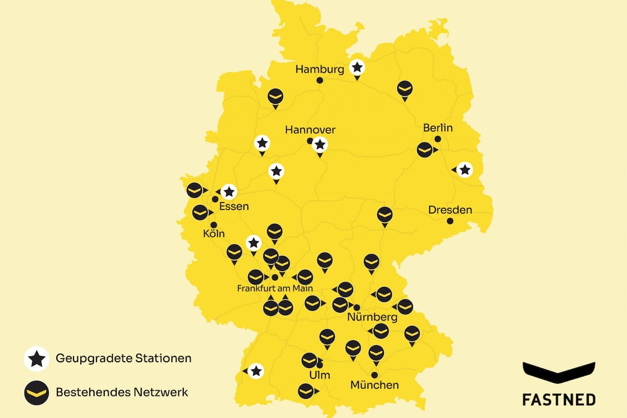 Cover Image for Fastned vervierfacht Ladekapazitäten an acht Standorten