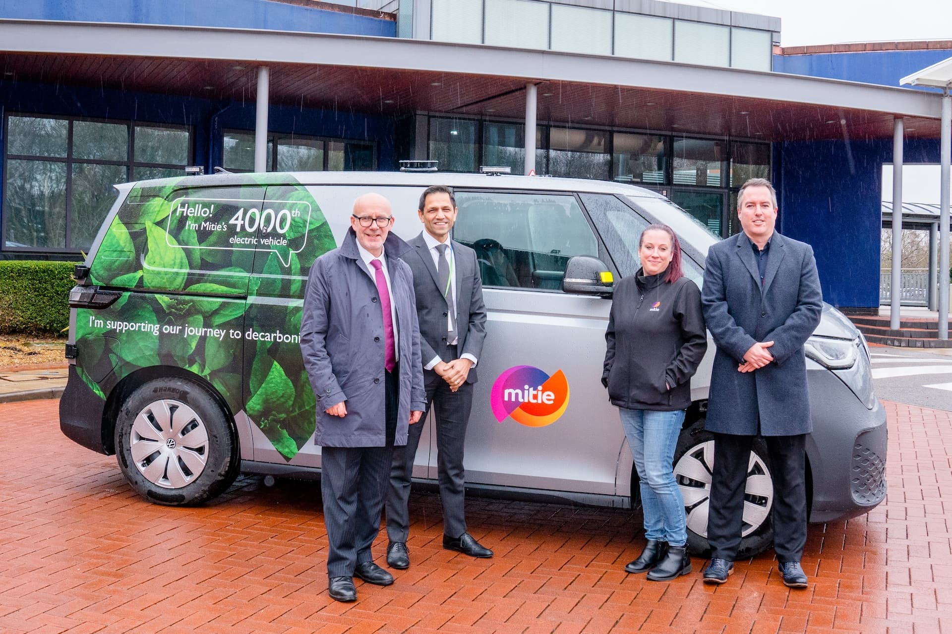 Flotte von Mitie übernimmt das 4000. Elektroauto