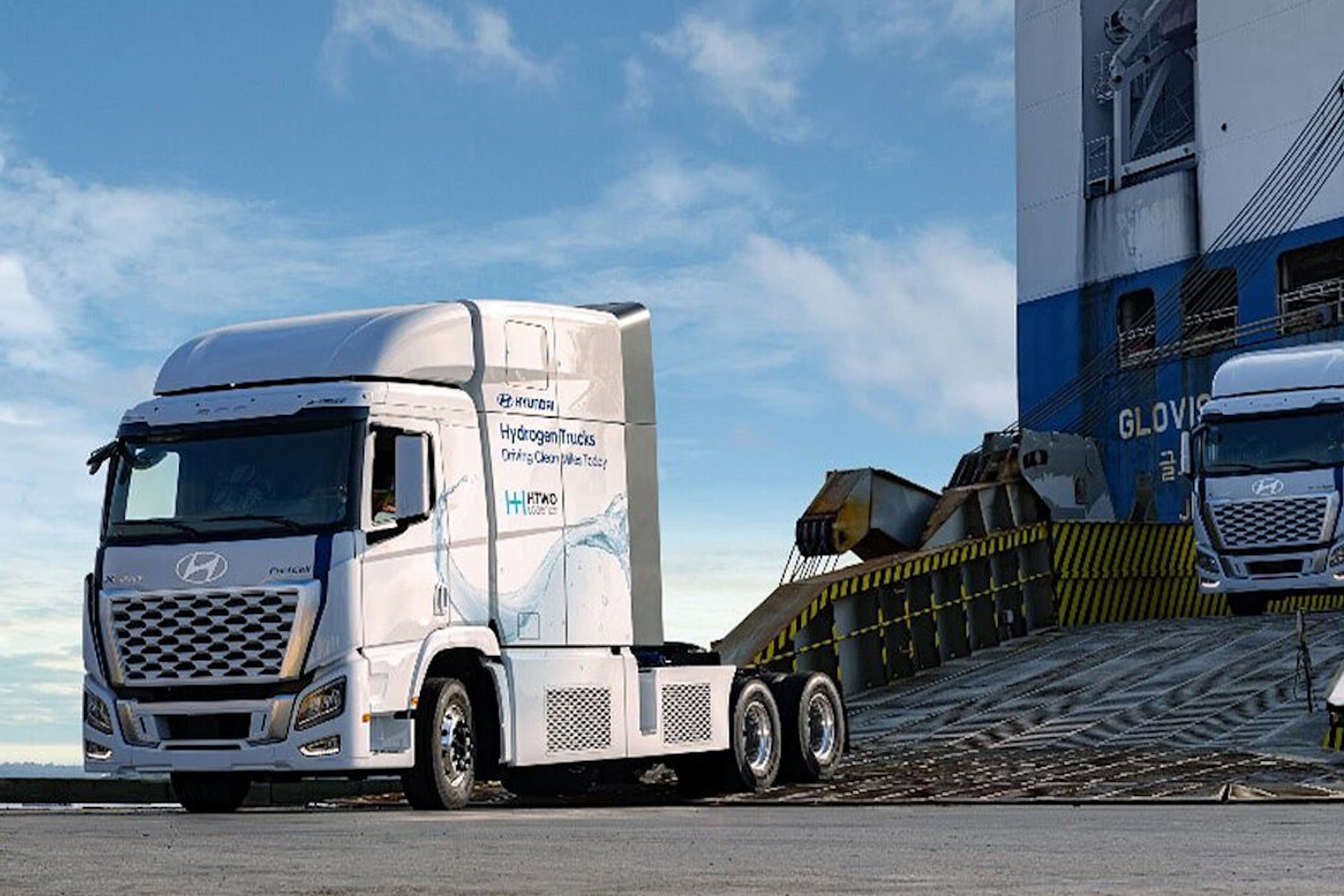 Cover Image for 21 Wasserstoff-Lkw von Hyundai nehmen in USA ihre Arbeit auf