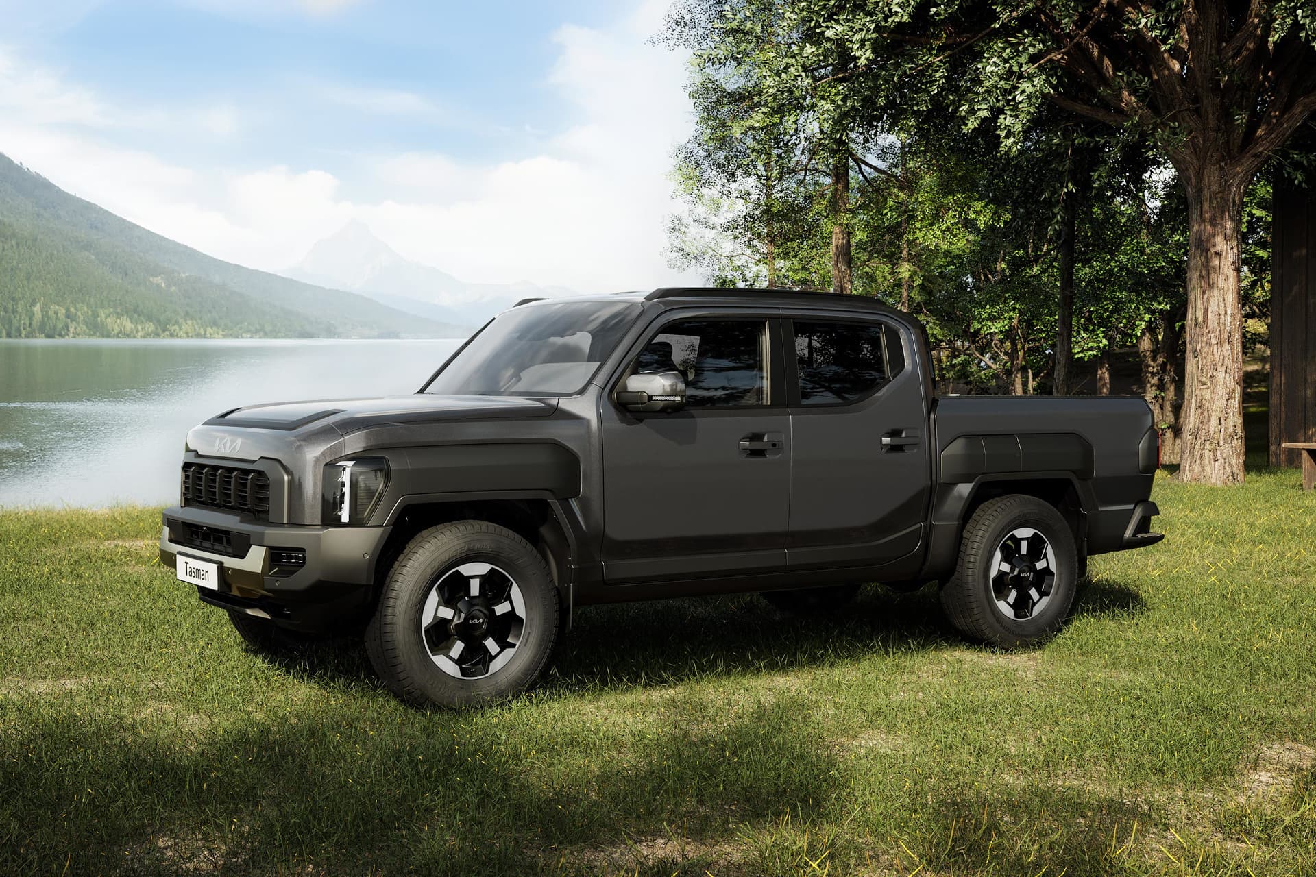 Cover Image for Kia Tasman: Pick-up kommt offenbar in Elektro-Version