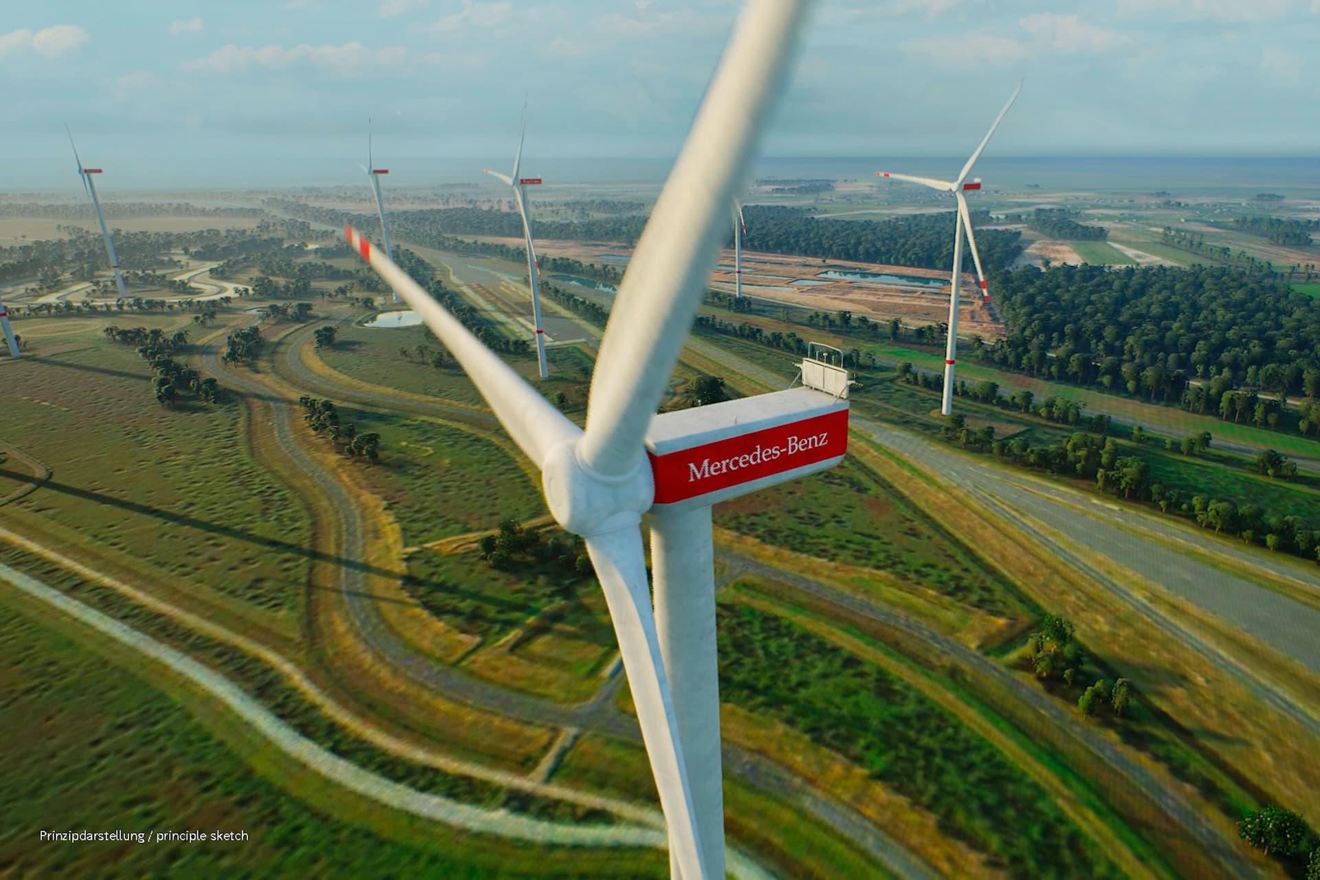 Cover Image for Mercedes feiert Baustart von 140-MW-Windpark in Papenburg