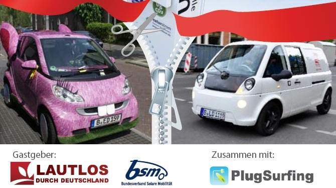 Cover Image for Probefahrt mit Bunny und Co. bei der Eröffnung der 1000. Park&Charge Ladesäule