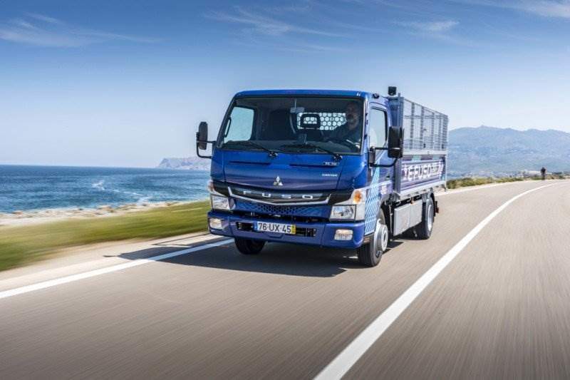 Lissabon mit FUSO eCanter nun elektrifiziert unterwegs