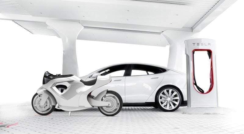 Konzept: Tesla Model M – E-Motorrad von Tesla