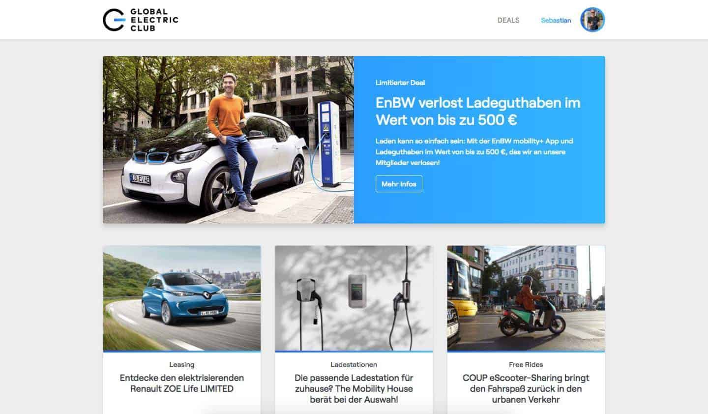 Global Electric Club: Vorteilsprogramm für die Generation E