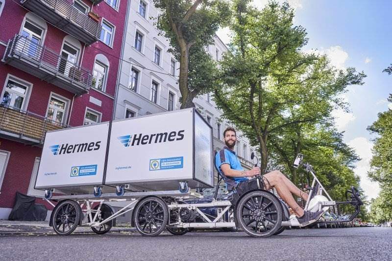 Hermes nutzt das Battery Sharing System von GreenPack