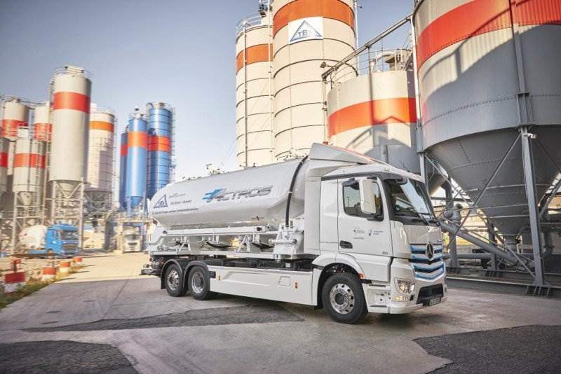 Praxistest des eActros in Mannheim gestartet
