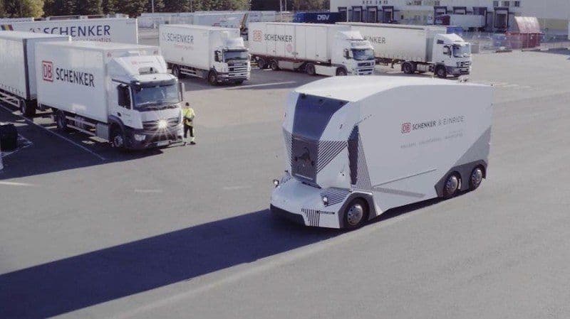 Autonomer Elektro-Lkw „T-Pod“ von DB Schenker und Einride nimmt seinen Betrieb auf