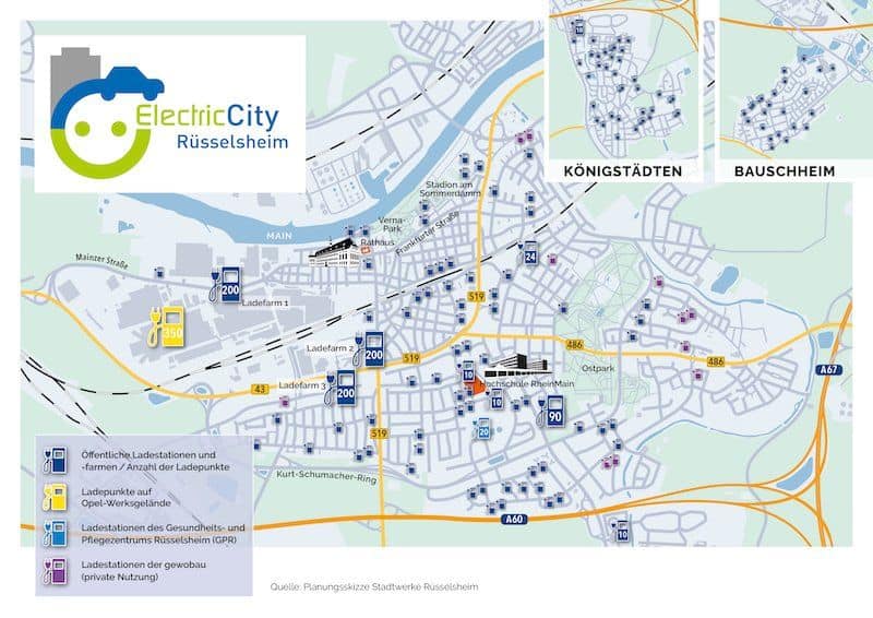 Cover Image for Heimatstadt von Opel: Rüsselsheim will höchste Ladepunktedichte in der EU