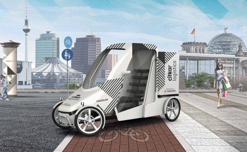 Zalando setzt auf E-Cargo-Bike „Loadster“ von citkar