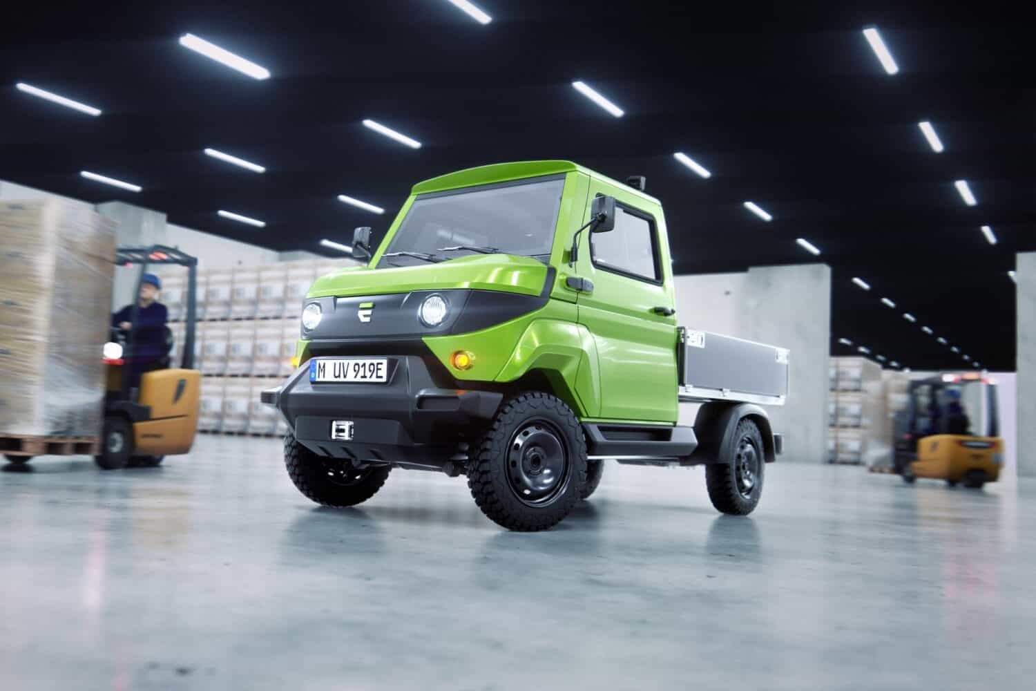 Evum Motors zeigt neu designten Elektrotransporter aCar auf der IAA