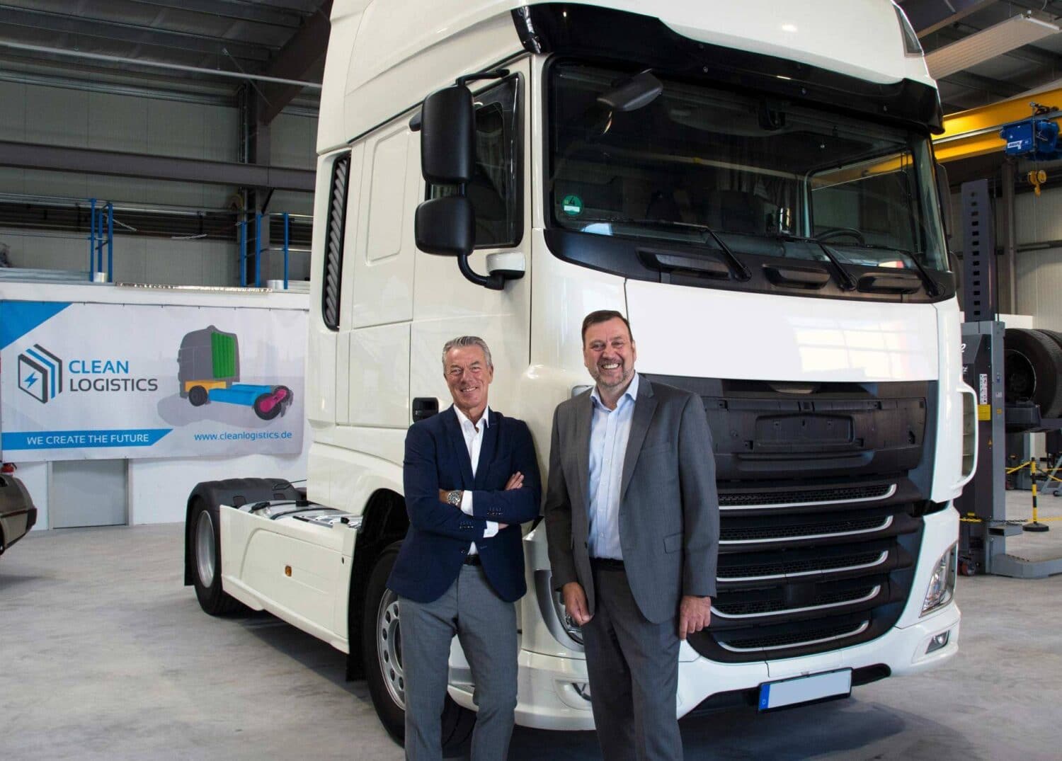 Cover Image for Clean Logistics rüstet schwere Diesel-Lkw auf Wasserstoff-Hybrid-Antrieb um
