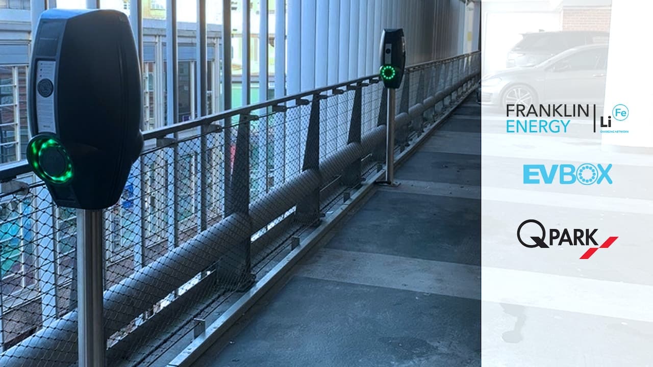 Cover Image for Franklin Energy liefert 500 EVBox-Ladepunkte an Q-Park