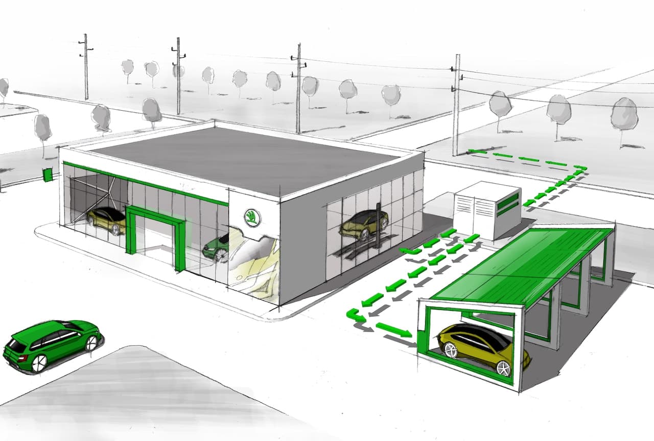 Cover Image for Skoda verringert den CO2-Fußabdruck seiner Akkus mit Second-Life-Speichern