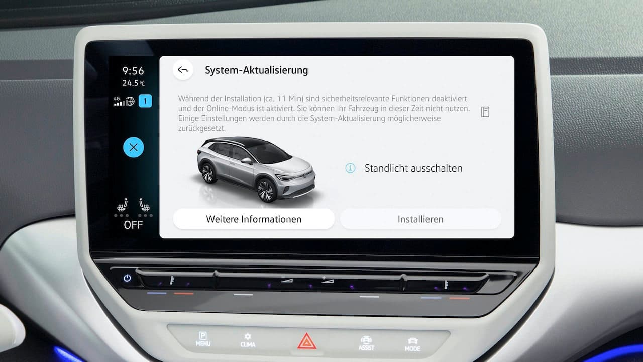 Volkswagen startet Over-the-Air Updates für ID-Elektroautos