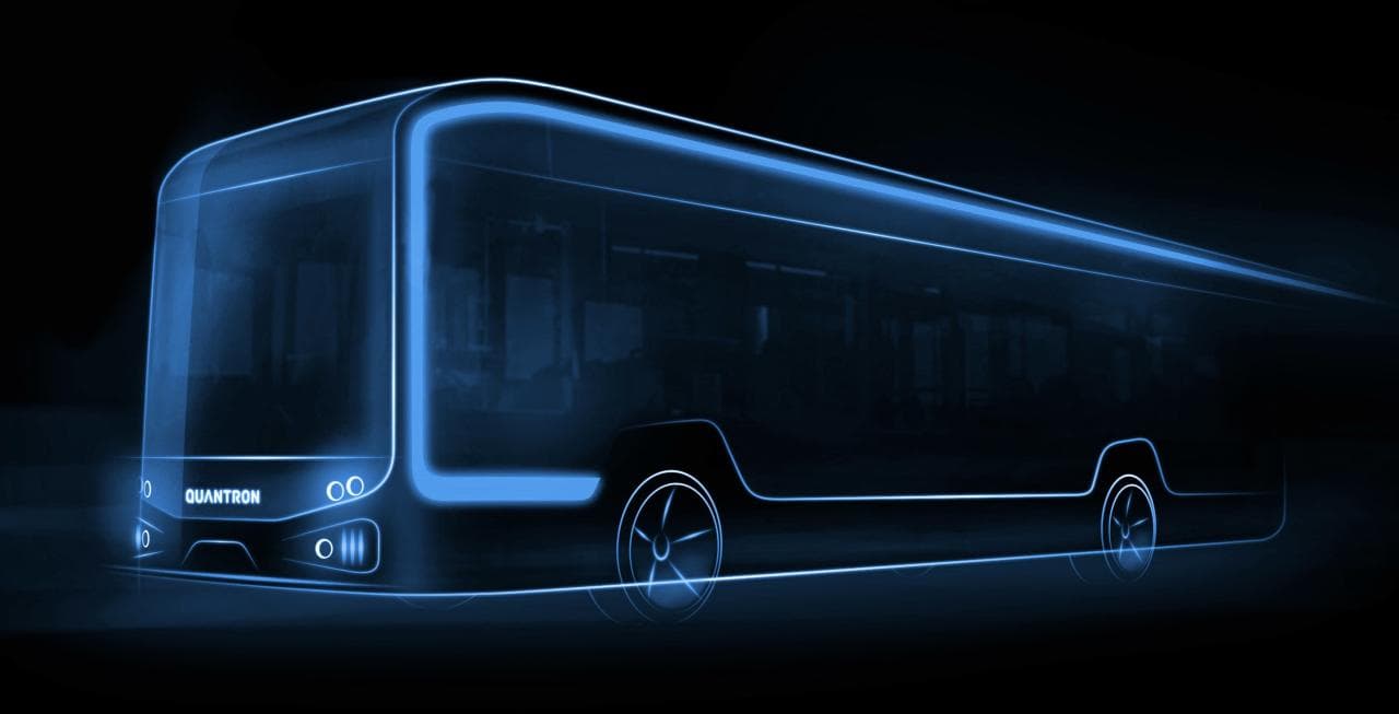 Cover Image for QUANTRON bringt E-Bus auf den Markt – mit Brennstoffzelle oder Batterie
