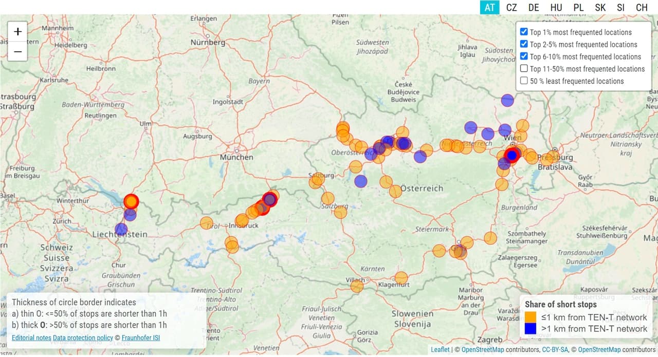 Studie empfiehlt vorrangige Standorte für Ladeinfrastruktur im E-Lkw-Fernverkehr