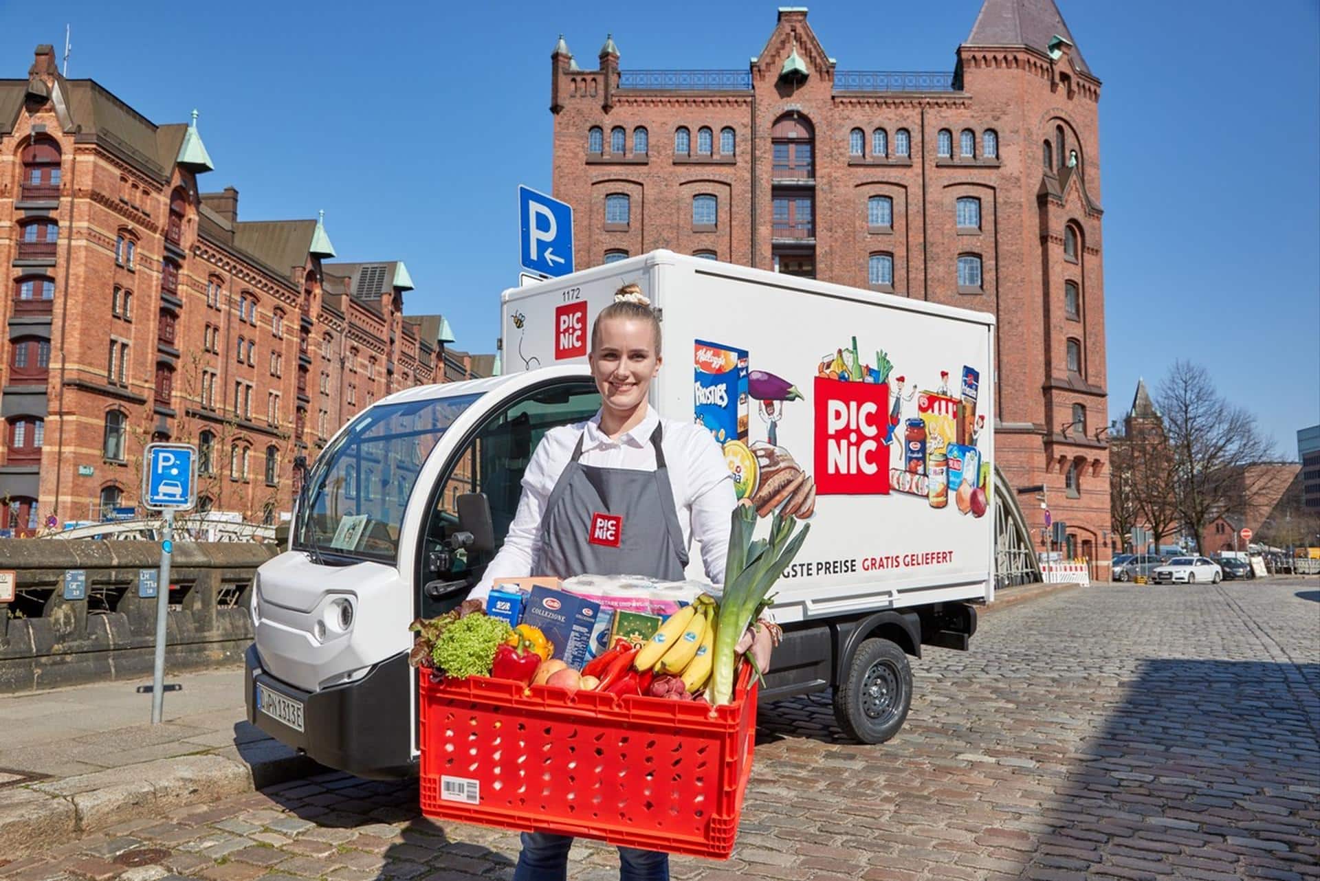 Cover Image for Online-Supermarkt Picnic hat mehr als 1400 Elektro-Vans im Einsatz
