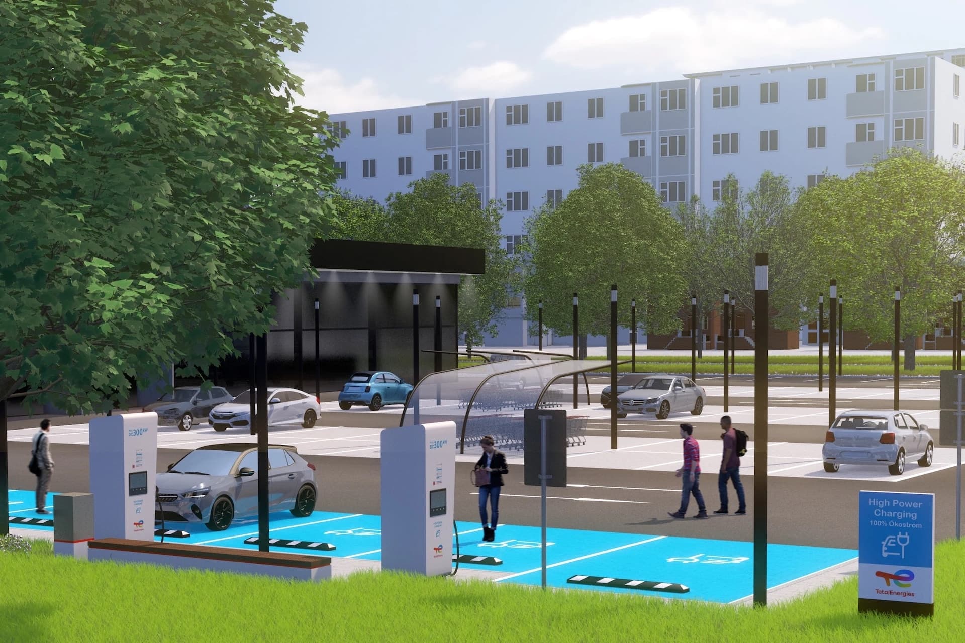 Cover Image for Total installiert Hunderte Schnellladepunkte bei Rewe und Penny