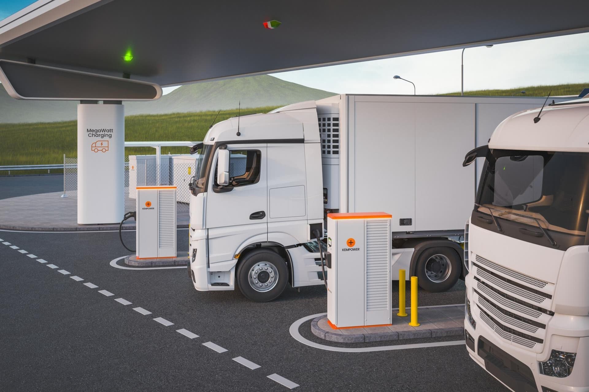 Cover Image for E-Lkw: Europa braucht weniger Schnellladestationen als angenommen