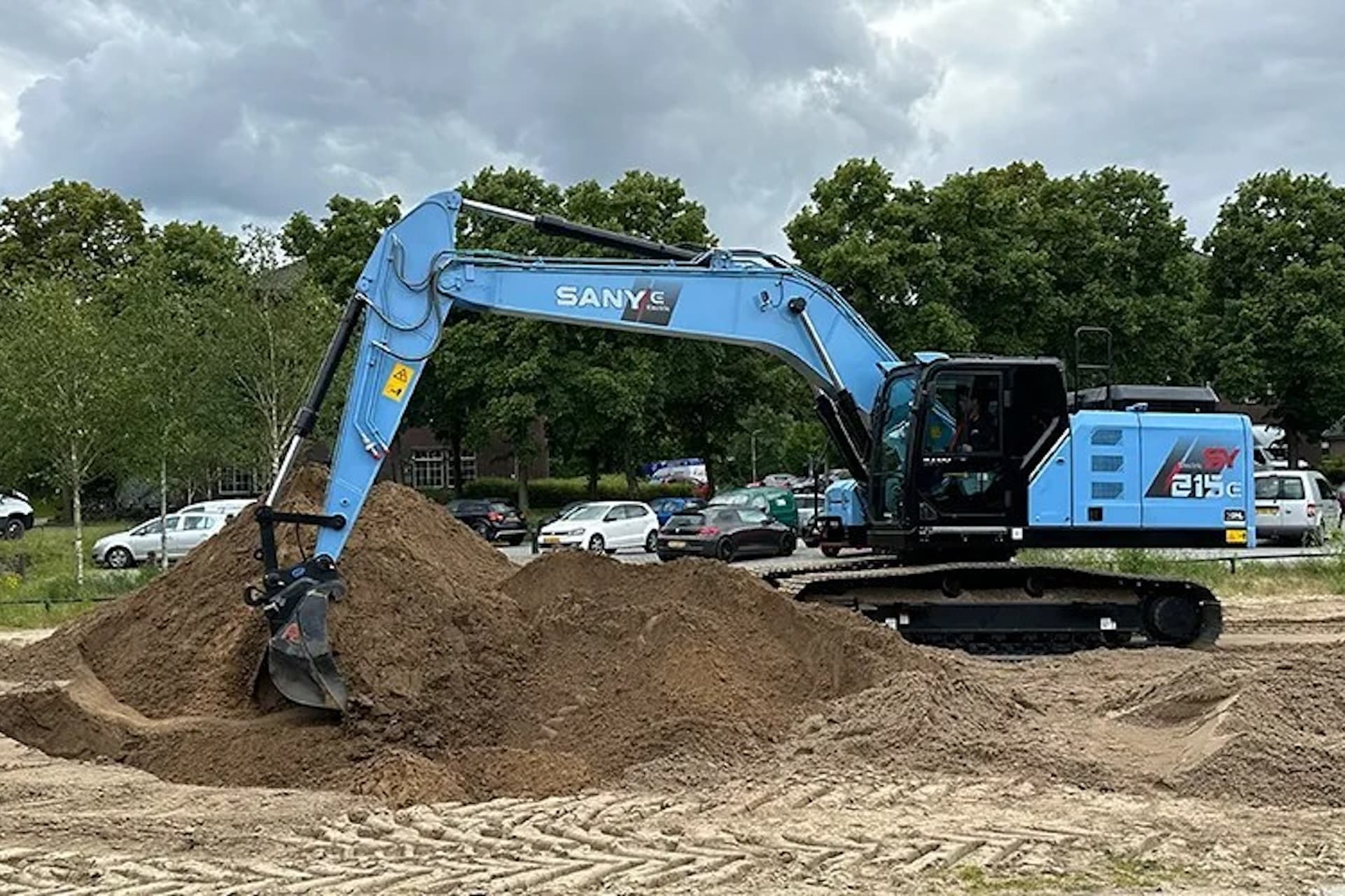 Elektrobagger SY215E von Sany feiert Europapremiere