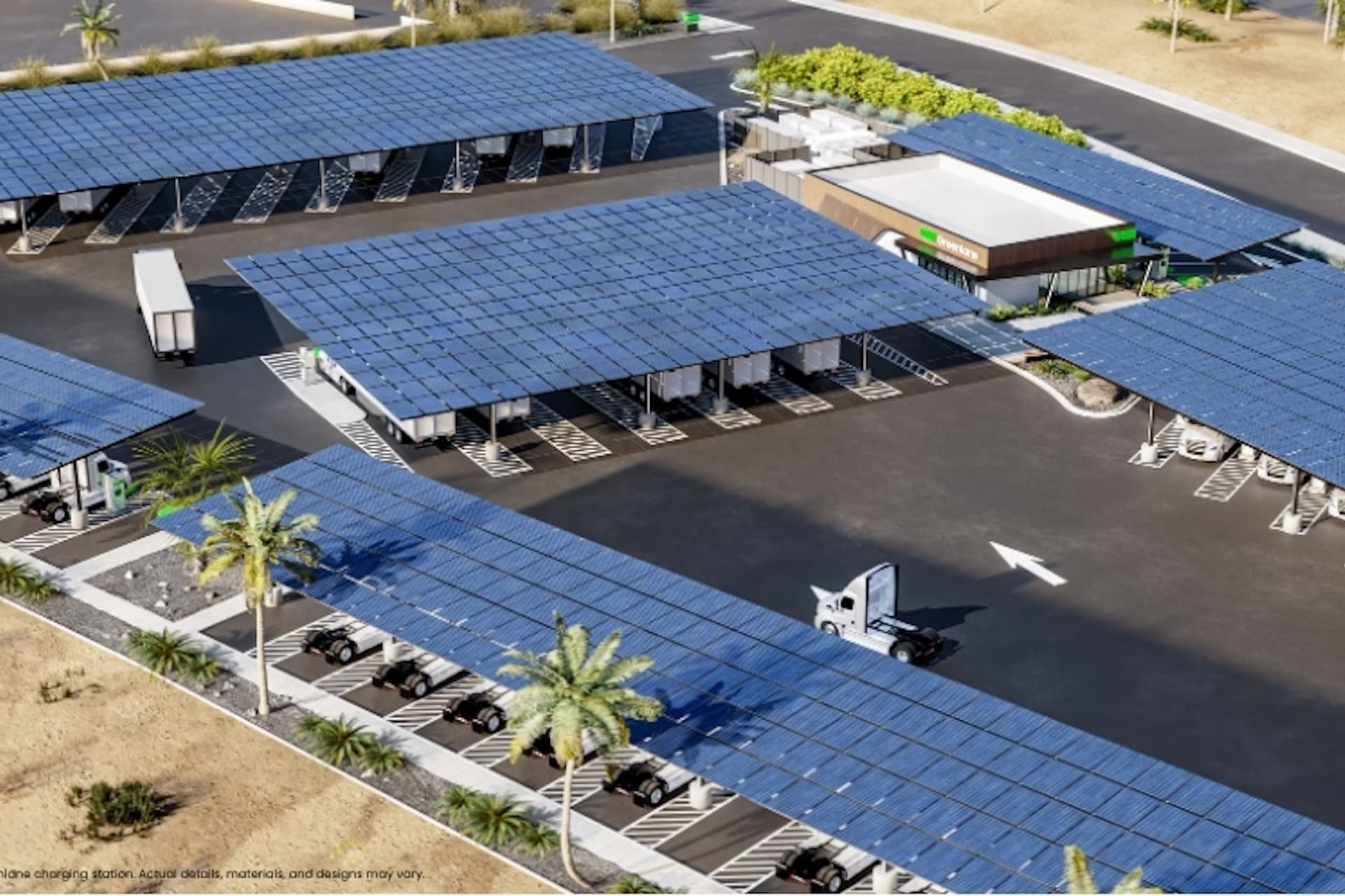 Cover Image for Daimler Truck: Greenlane baut ersten Ladepark für E-Lkw in USA