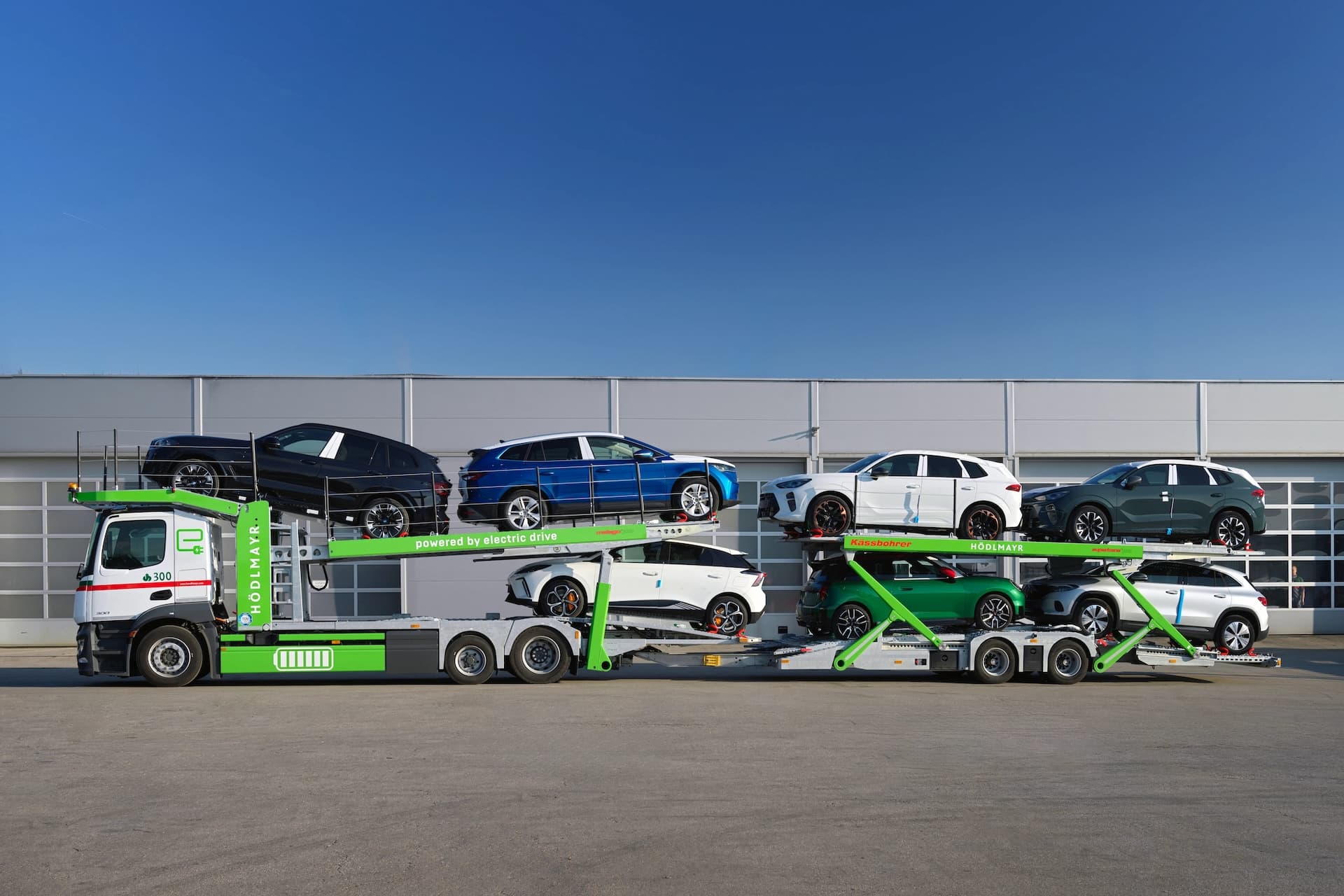Cover Image for Hödlmayr flottet Österreichs ersten E-Lkw zum Autotransport ein