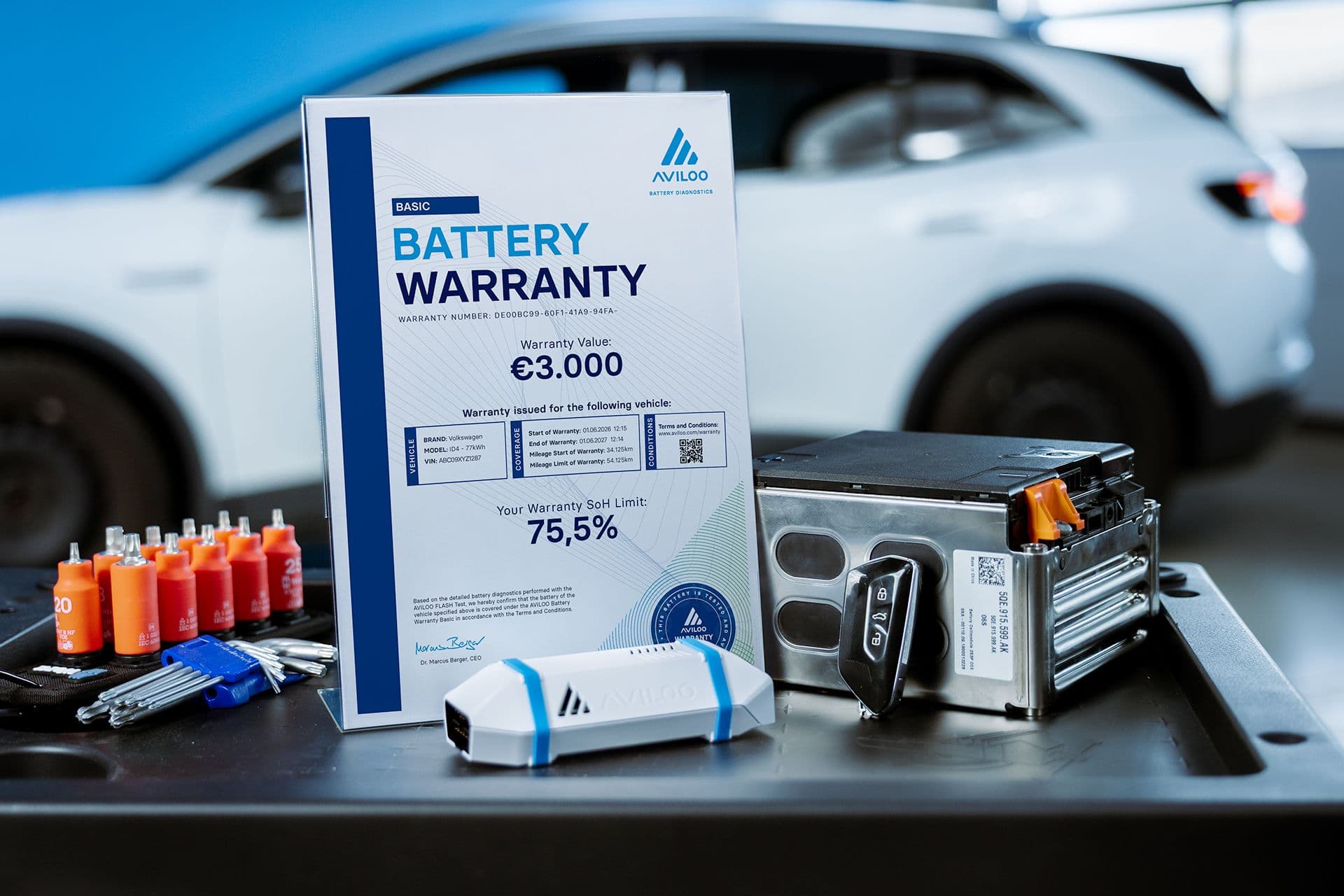Aviloo-Studie: Batteriezustand bei E-Autos schwankt stark