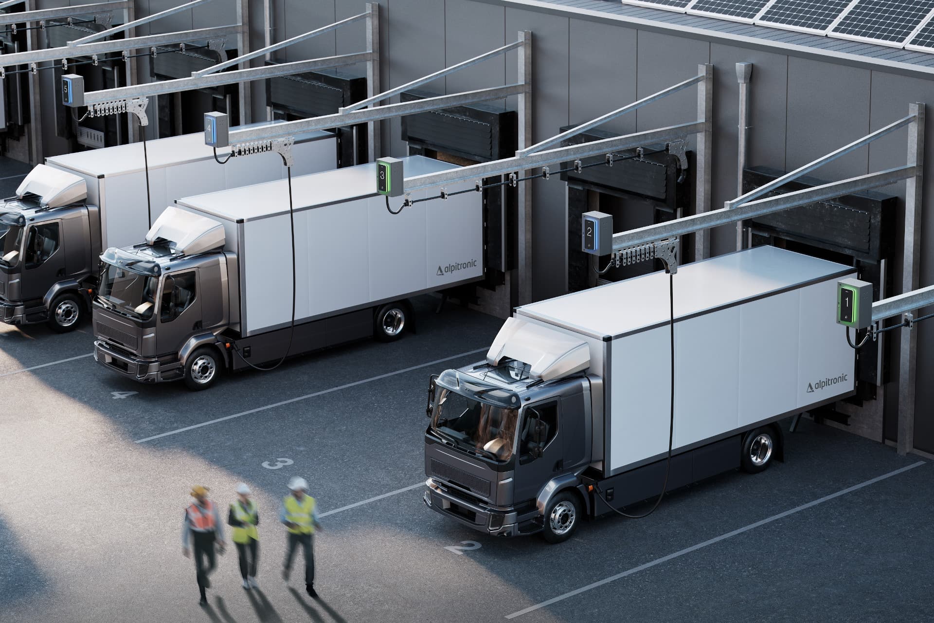 Alpitronic bringt neuen Depot-Lader für E-Lkw