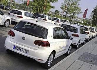 VW Golf Blue-e-Motion Flotte