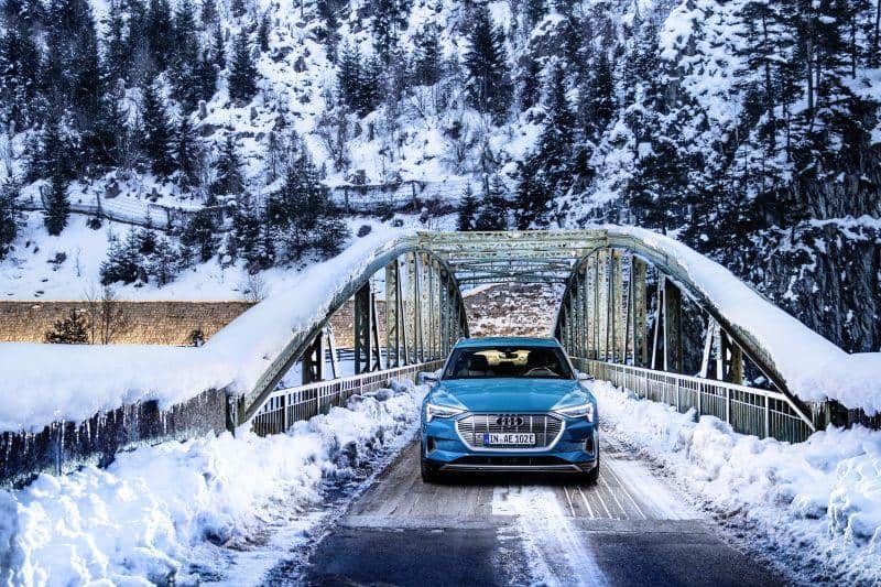 Audi e-tron im Schnee - Produktion verzögert sich