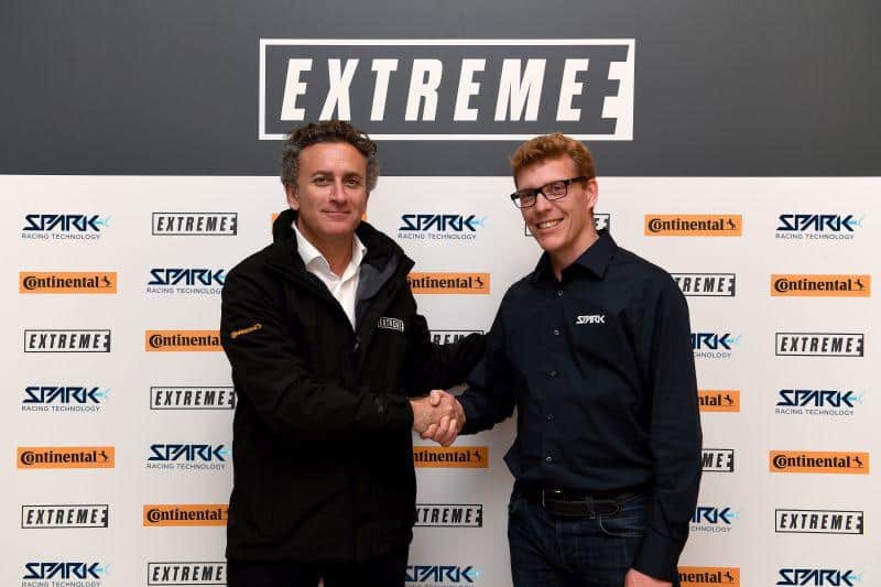 Alejandro Agag, Founder & CEO of Formula E - operating partner of Extreme E - and Theophile Gouzin, Technical Director of Spark Racing Technology