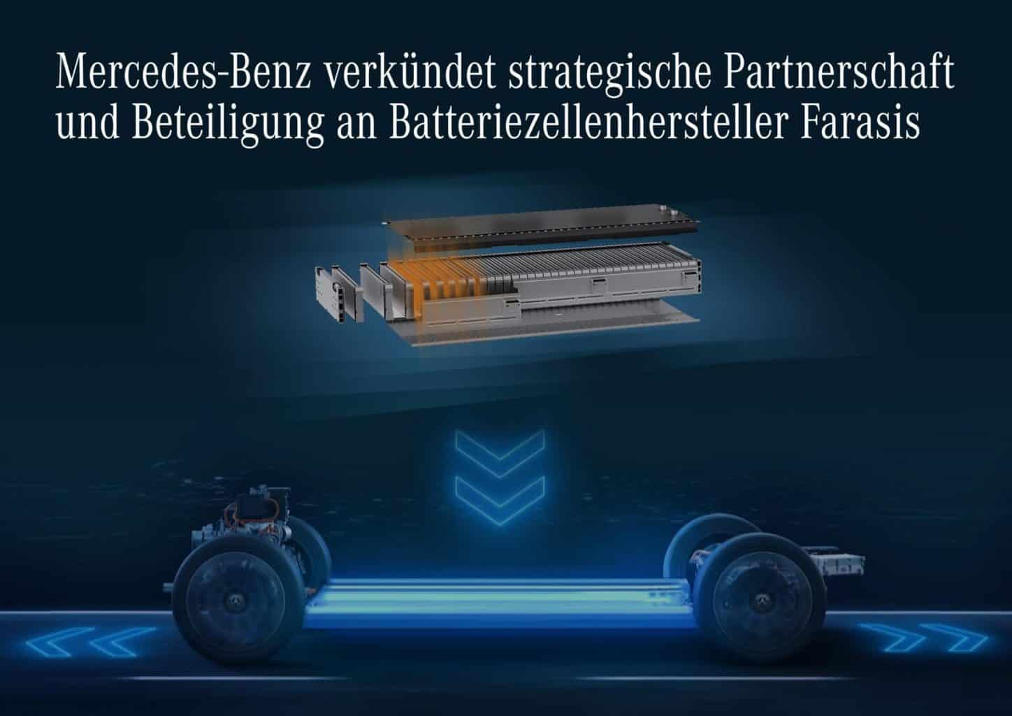 Mercedes verkündet Partnerschaft und Beteiligung an Batteriezellenhersteller Farasis